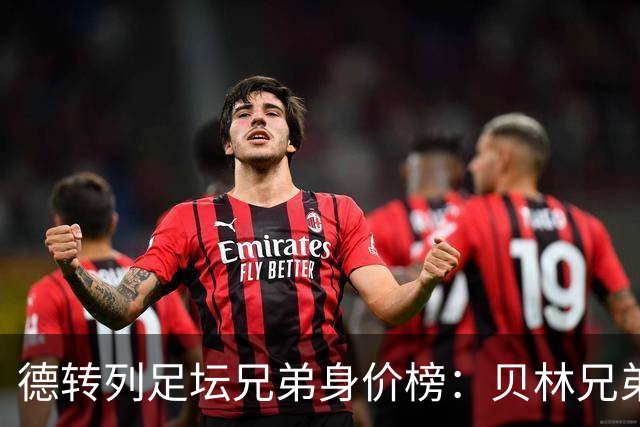 德转列足坛兄弟身价榜：贝林兄弟1.89亿欧居首